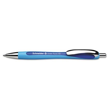 Workstationpro Retractable Extra-Bold Rave XB Ballpoint Pen, Blue TH3750890